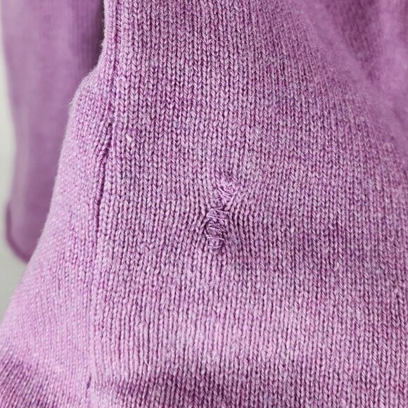 J. Crew 100% Cashmere Heather Lilac Lightweight Soft Crewneck Sweater XS *read* - Picture 10 of 10